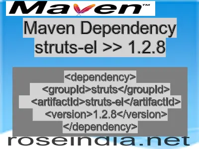 Maven dependency of struts-el version 1.2.8