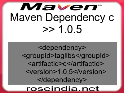 Maven dependency of c version 1.0.5