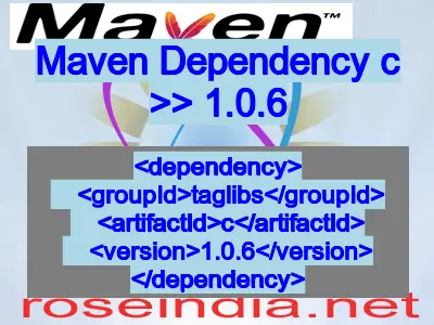 Maven dependency of c version 1.0.6