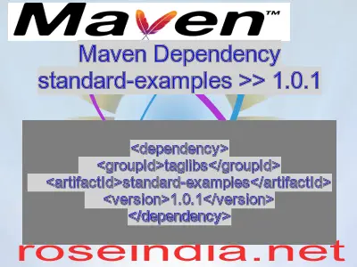 Maven dependency of standard-examples version 1.0.1