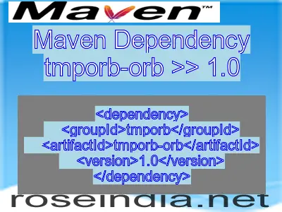 Maven dependency of tmporb-orb version 1.0