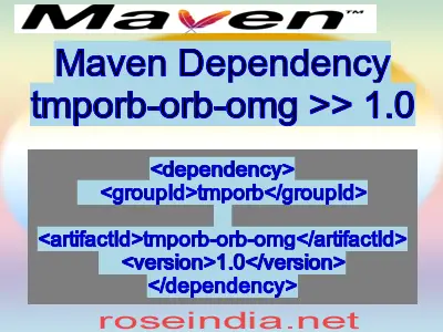 Maven dependency of tmporb-orb-omg version 1.0