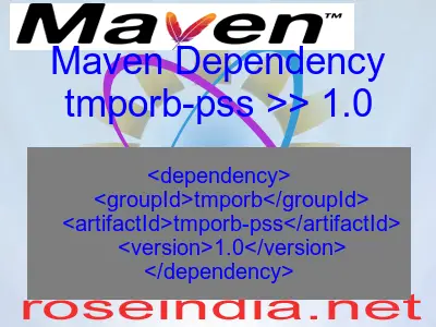 Maven dependency of tmporb-pss version 1.0