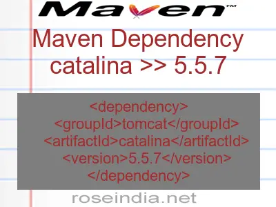 Maven dependency of catalina version 5.5.7