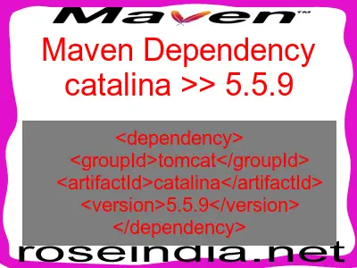 Maven dependency of catalina version 5.5.9