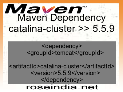 Maven dependency of catalina-cluster version 5.5.9