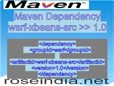 Maven dependency of wsrf-xbeans-src version 1.0