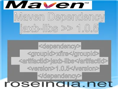 Maven dependency of jaxb-libs version 1.0.5