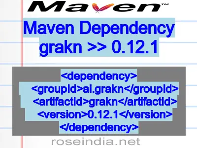 Maven dependency of grakn version 0.12.1