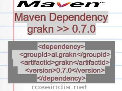 Maven dependency of grakn version 0.7.0