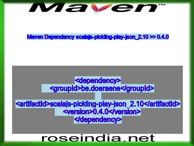 Maven dependency of scalajs-pickling-play-json_2.10 version 0.4.0