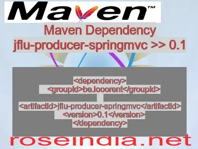 Maven dependency of jflu-producer-springmvc version 0.1