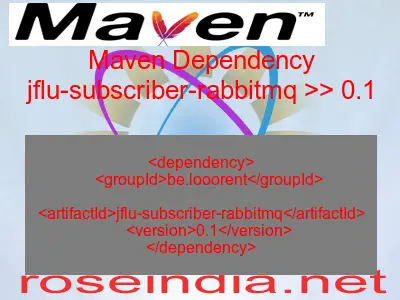 Maven dependency of jflu-subscriber-rabbitmq version 0.1