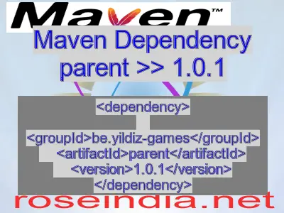 Maven dependency of parent version 1.0.1