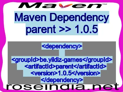 Maven dependency of parent version 1.0.5