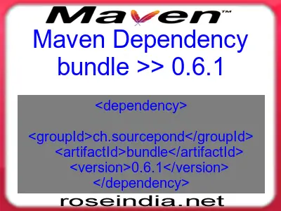 Maven dependency of bundle version 0.6.1