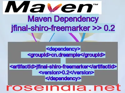 Maven dependency of jfinal-shiro-freemarker version 0.2