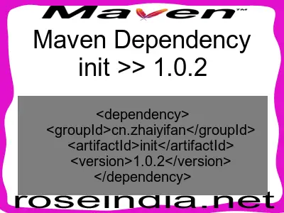 Maven dependency of init version 1.0.2