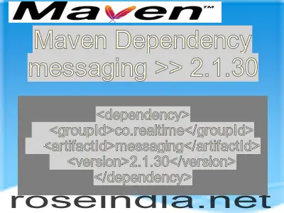 Maven dependency of messaging version 2.1.30