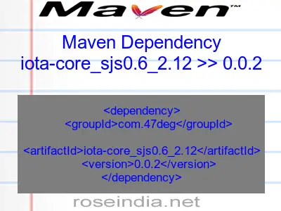 Maven dependency of iota-core_sjs0.6_2.12 version 0.0.2