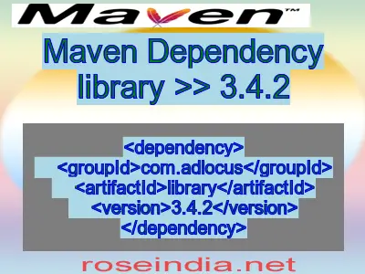 Maven dependency of library version 3.4.2