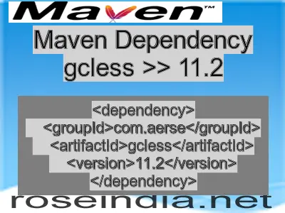 Maven dependency of gcless version 11.2