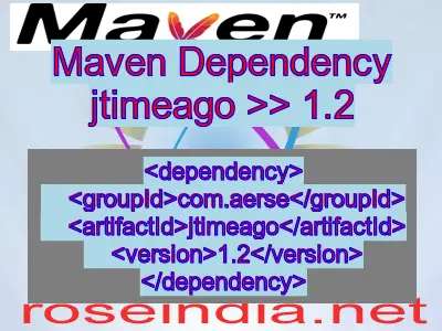 Maven dependency of jtimeago version 1.2