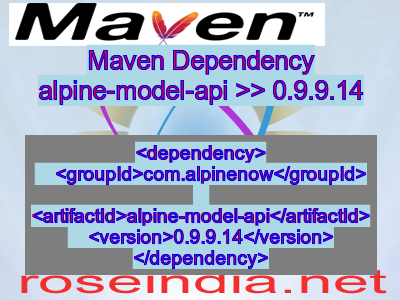 Maven dependency of alpine-model-api version 0.9.9.14