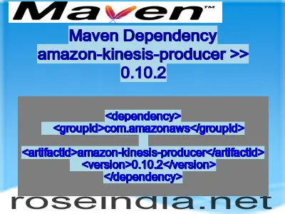 Maven dependency of amazon-kinesis-producer version 0.10.2