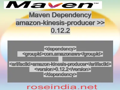 Maven dependency of amazon-kinesis-producer version 0.12.2