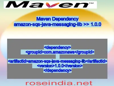 Maven Dependency Amazon Sqs Java Messaging Lib 1 0 0