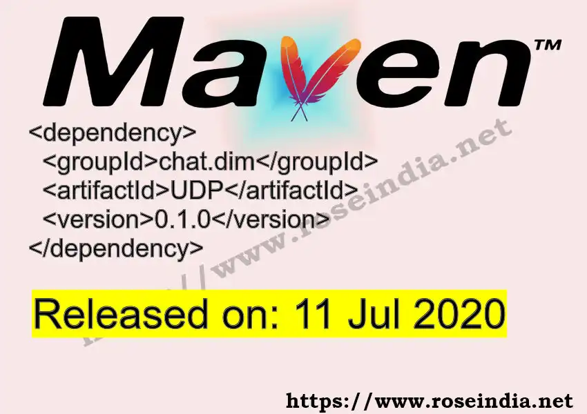 Maven dependency for  GROUP_ID - ARTIFACT_ID version VERSION_ID is released. Learn to use  ARTIFACT_ID version VERSION_ID in Maven based Java projects