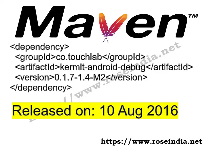 Maven dependency for  GROUP_ID - ARTIFACT_ID version VERSION_ID is released. Learn to use  ARTIFACT_ID version VERSION_ID in Maven based Java projects