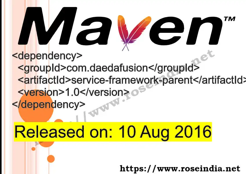 Maven dependency for  GROUP_ID - ARTIFACT_ID version VERSION_ID is released. Learn to use  ARTIFACT_ID version VERSION_ID in Maven based Java projects