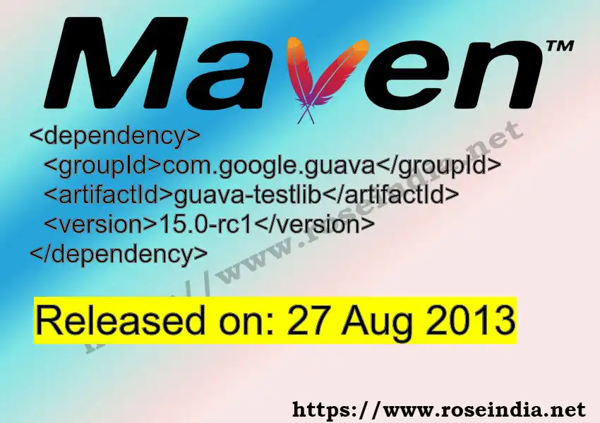 Maven dependency for  GROUP_ID - ARTIFACT_ID version VERSION_ID is released. Learn to use  ARTIFACT_ID version VERSION_ID in Maven based Java projects