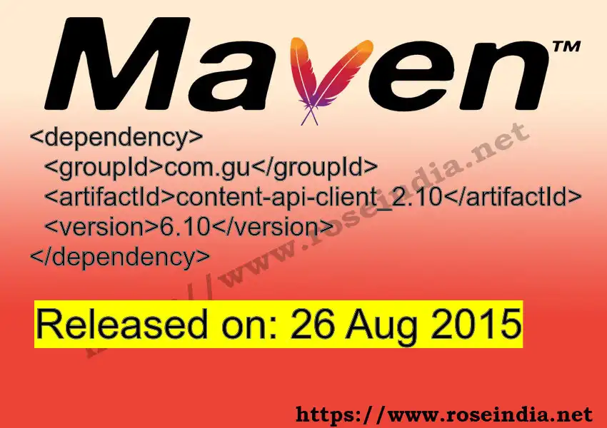 Maven dependency for  GROUP_ID - ARTIFACT_ID version VERSION_ID is released. Learn to use  ARTIFACT_ID version VERSION_ID in Maven based Java projects