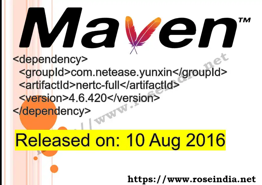 Maven dependency for  GROUP_ID - ARTIFACT_ID version VERSION_ID is released. Learn to use  ARTIFACT_ID version VERSION_ID in Maven based Java projects