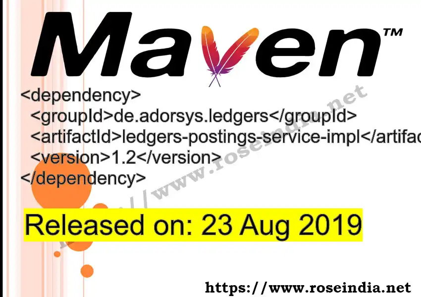 Maven dependency for  GROUP_ID - ARTIFACT_ID version VERSION_ID is released. Learn to use  ARTIFACT_ID version VERSION_ID in Maven based Java projects