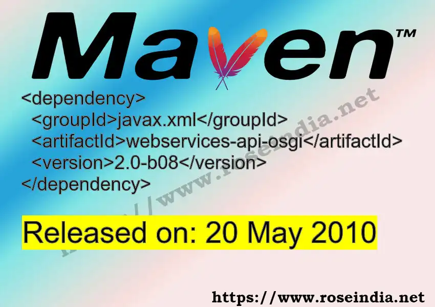 Maven dependency for  GROUP_ID - ARTIFACT_ID version VERSION_ID is released. Learn to use  ARTIFACT_ID version VERSION_ID in Maven based Java projects