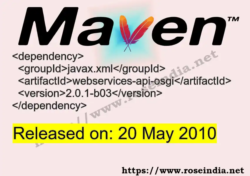 Maven dependency for  GROUP_ID - ARTIFACT_ID version VERSION_ID is released. Learn to use  ARTIFACT_ID version VERSION_ID in Maven based Java projects