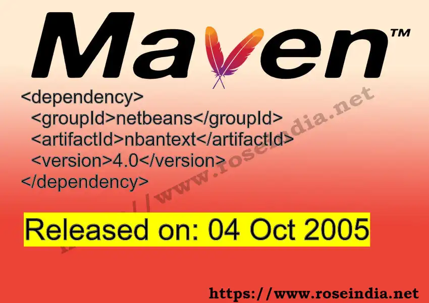 Maven dependency for  GROUP_ID - ARTIFACT_ID version VERSION_ID is released. Learn to use  ARTIFACT_ID version VERSION_ID in Maven based Java projects