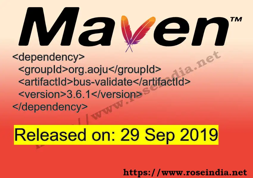 Maven dependency for  GROUP_ID - ARTIFACT_ID version VERSION_ID is released. Learn to use  ARTIFACT_ID version VERSION_ID in Maven based Java projects