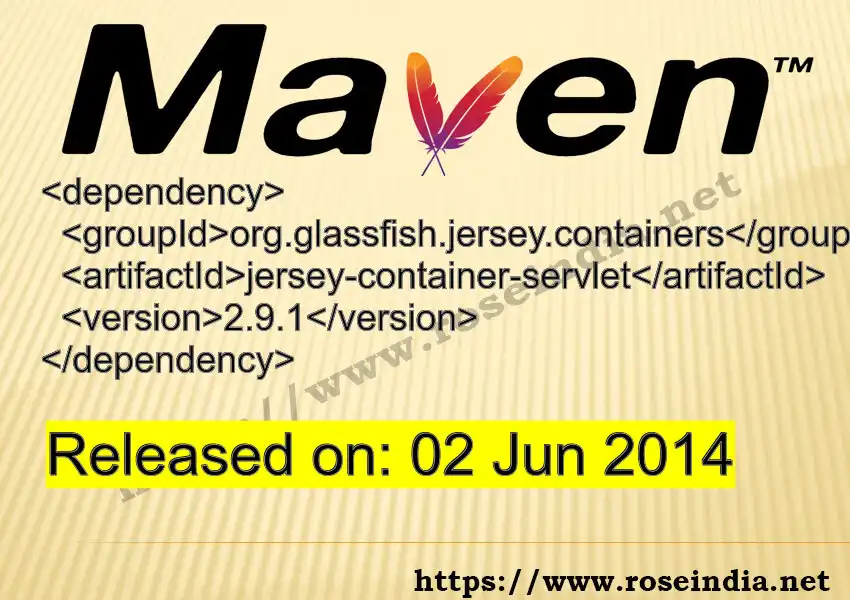 Maven dependency for  GROUP_ID - ARTIFACT_ID version VERSION_ID is released. Learn to use  ARTIFACT_ID version VERSION_ID in Maven based Java projects