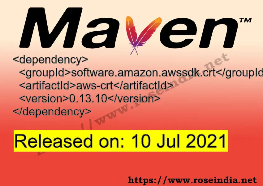 Maven dependency for  GROUP_ID - ARTIFACT_ID version VERSION_ID is released. Learn to use  ARTIFACT_ID version VERSION_ID in Maven based Java projects