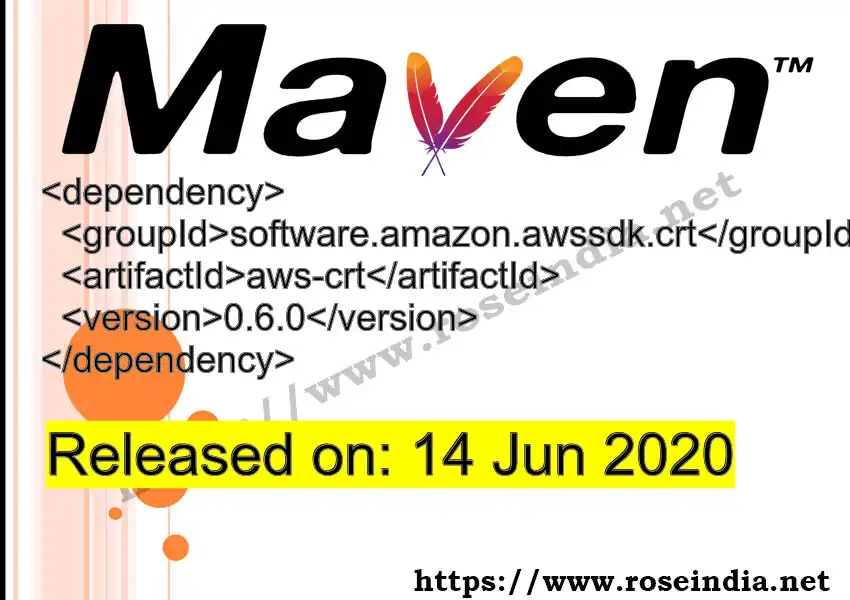 Maven dependency for  GROUP_ID - ARTIFACT_ID version VERSION_ID is released. Learn to use  ARTIFACT_ID version VERSION_ID in Maven based Java projects