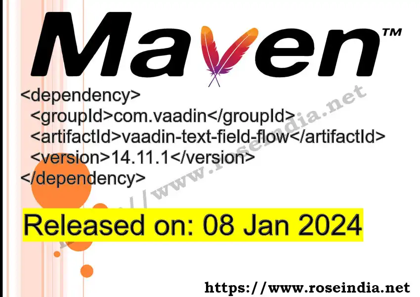 Maven dependency for  GROUP_ID - ARTIFACT_ID version VERSION_ID is released. Learn to use  ARTIFACT_ID version VERSION_ID in Maven based Java projects