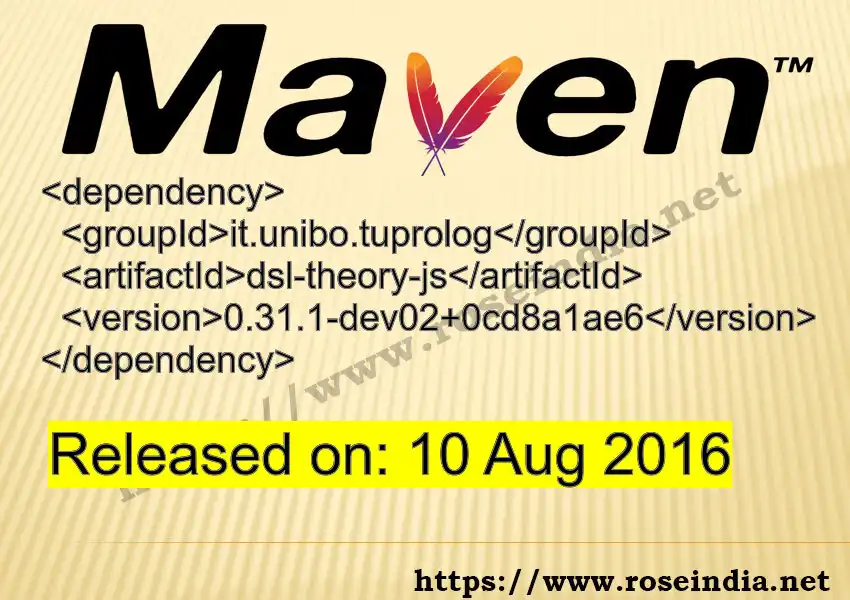 Maven dependency for  GROUP_ID - ARTIFACT_ID version VERSION_ID is released. Learn to use  ARTIFACT_ID version VERSION_ID in Maven based Java projects