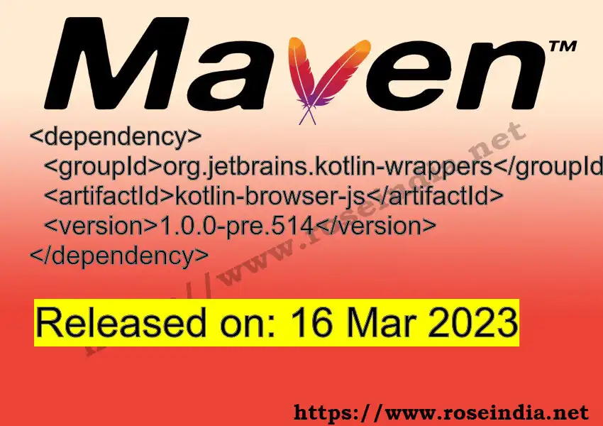 Maven dependency for  GROUP_ID - ARTIFACT_ID version VERSION_ID is released. Learn to use  ARTIFACT_ID version VERSION_ID in Maven based Java projects