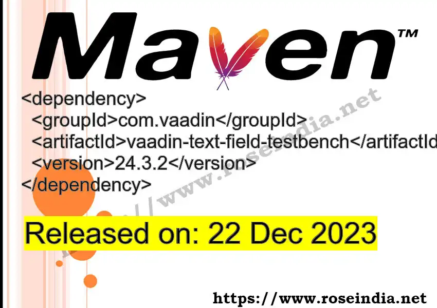 Maven dependency for  GROUP_ID - ARTIFACT_ID version VERSION_ID is released. Learn to use  ARTIFACT_ID version VERSION_ID in Maven based Java projects