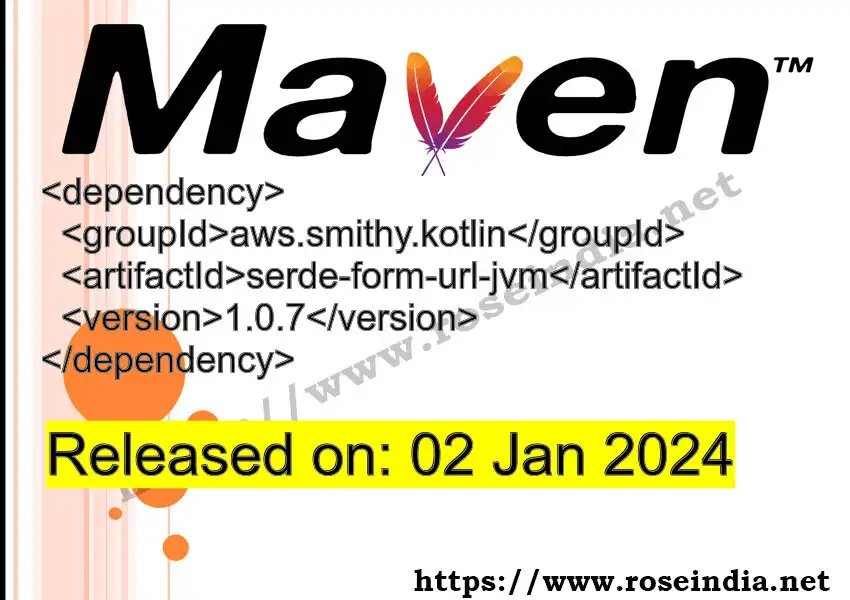 Maven dependency for  GROUP_ID - ARTIFACT_ID version VERSION_ID is released. Learn to use  ARTIFACT_ID version VERSION_ID in Maven based Java projects